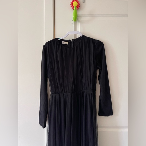 Women’s Black Modest Evening Maxi Dress (Turkish Brand) - Picture 3 of 8